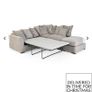 Beige Harvey norman corner sofa/sofabed l shaped couch Image 3