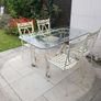 Garden table, 4 chairs, cast iron Image 8