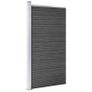 Fence Panel WPC 95x186 cm Black Image 2