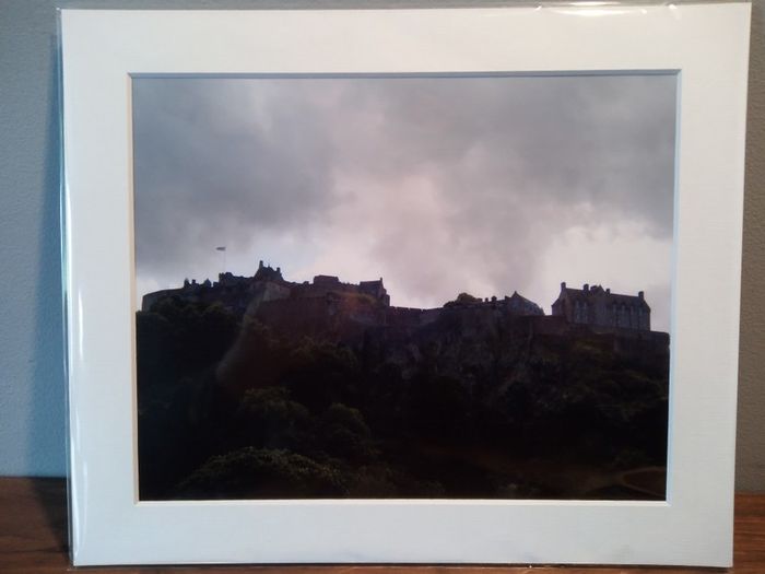 Mounted Original Photography - Edinburgh Castle