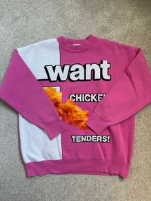 Unisex oversized jumper in pink