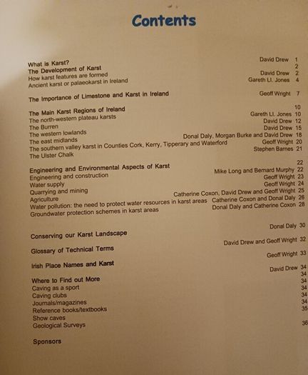 The Karst of Ireland/ Limestone Landscapes,Caves & Groundwater Drainage Systems/ 2000
