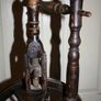 Antique Unique  Spinning Wheel H-32" Image 10