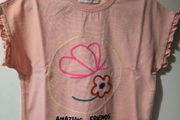 Zara girls pastel pink T-shirt - age 5