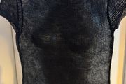 Zara black mesh short sleeve top size S UK8 EU36 Perfect condition Postage included