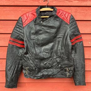 Vintage Leather Motorcycle Biker Jacket