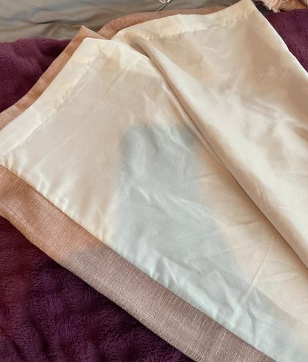 Brand new pair of Harry Corry fully lined Belgravia blush blackout ready made pink eyelet curtains for sale