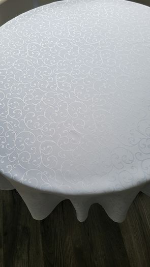White tablecloths. Made to measure. Round. Rectangular, square - any size.