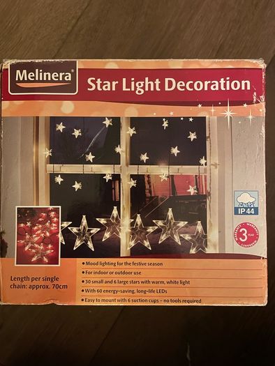 Christmas lights window curtain star Lights decor indoor / outdoor