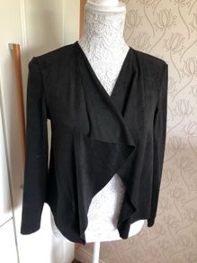 Jacket black suede