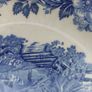 Lovely Vintage Blue and White 7.75 Inch Luncheon Plate By Enoch Wedgwood (Tunstall) Ltd, in the Lovely Cottagecore Style Woodland Pattern, Some Crazing Image 4