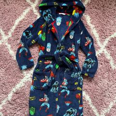 M&S Marvel Avengers Fleece Dresssing Gown 10-11 Years - As New