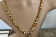 Gold tone necklace
