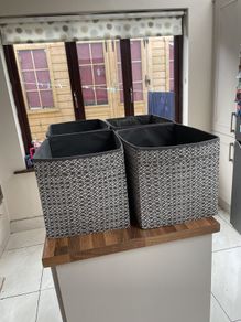 4 insert fabric boxes for IKEA Kalax units priced for the 4