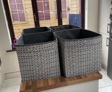 4 insert fabric boxes for IKEA Kalax units priced for the 4
