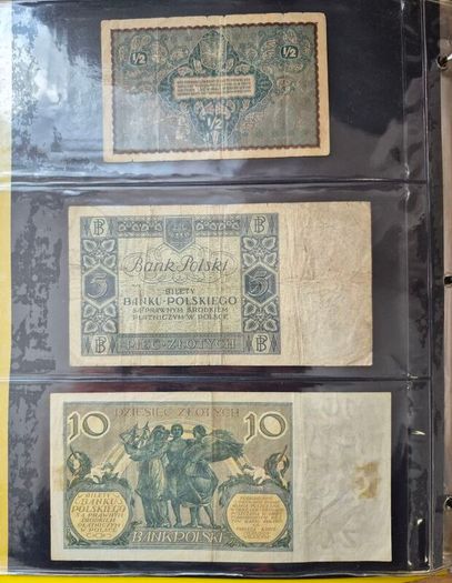 Old Polish banknotes from 1919 to 1994