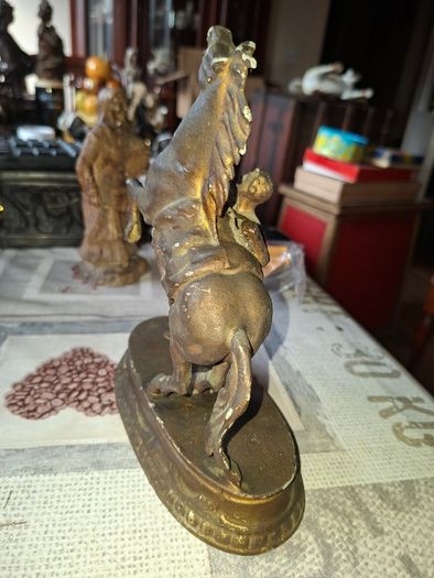 Antique Sculpture 19th century French Marley Horse Figurine, Postage Available or Collection