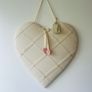 Linen heart notice board Image 2
