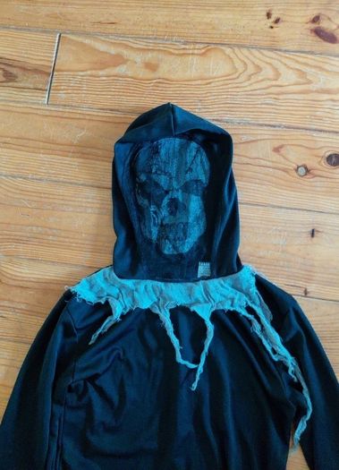 Age 10-11 Grim Reaper Costume with Mask