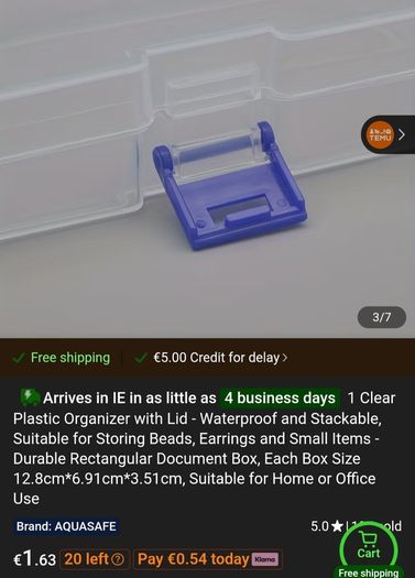 Only 1 Euro Each!! - Brand New Storage Items