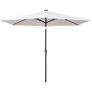 LED Cantilever Umbrella 3 m Sand White Image 2