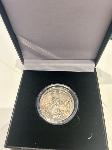 Ww2 Mark German Coin  Hitler Luftwaffe Swastika Nazi Warplane  Reichsmark