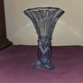 1930's "Rocket" blue glass vase Image 3