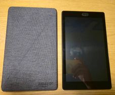 Amazon Fire HD8 Gen7 Tablet with case and charger