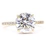 New 3.52ct Lab Grown Diamond 18ct Yellow Gold Ring Image 2