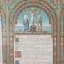 Alter card in ornate copper frame. Image 2