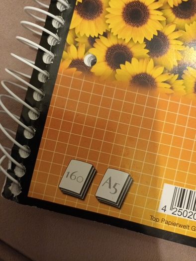 stationary large squared notebook A5