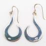 Vintage Sterling Silver Abalone Earrings Image 3