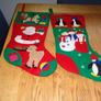 Christmas Stockings x 2 for Sale Image 2