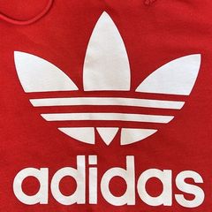 Womens UK 12 Adidas FM3298 Red Hoodie