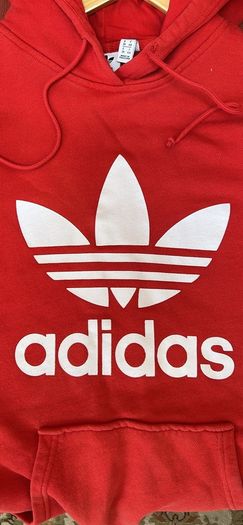 Adidas FM3298 Red Hoodie Womens UK 12