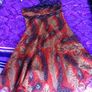 Designer Halterneck Peacock Dress Size 12 Image 4