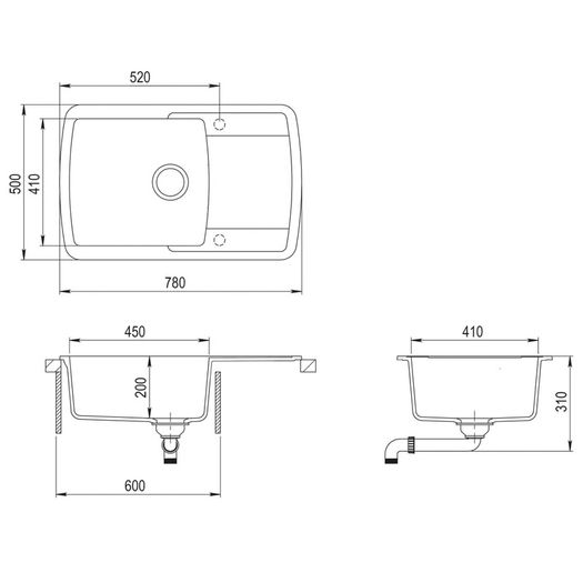 Kitchen Sink Single Basin