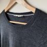 GAP Premium Merino Wool Crewneck Knit Sweater Jumper  Charcoal Grey Size Medium Image 3