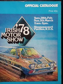 1978 Irish Motor Show Official Programme