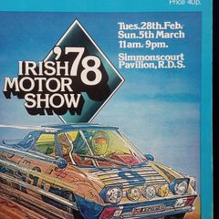 1978 Irish Motor Show Official Programme