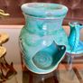 Vintage Michael Kennedy Sligo Handmade Oil Burner Turquoise Burren Blue Image 3