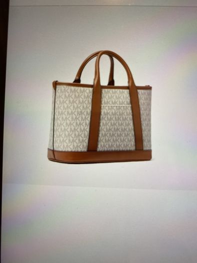 New Michael kors Tan/white handbag
