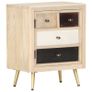 Bedside Cabinet 40x30x50 cm Solid Mango Wood Image 3