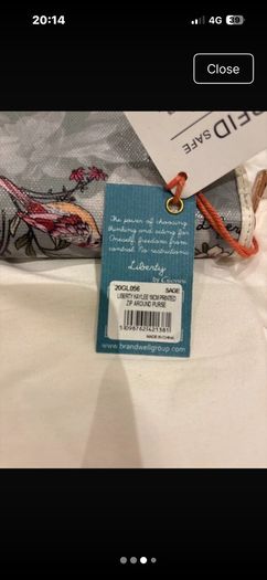 Gionni 19cm zip around purse - new