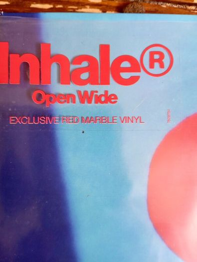 Inhaler Open Wide RED MARBLE vinyl