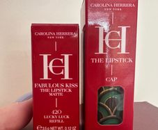 Carolina Herrera lipstick cap and lipstick