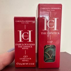 Carolina Herrera lipstick cap and lipstick