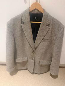 Anine Bing (Authentic) Classic wool mix oversized blazer. L