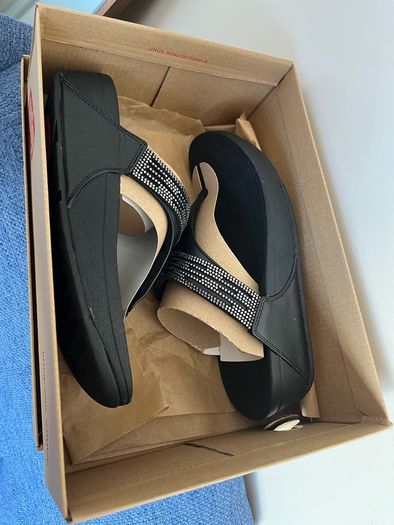 Fitflops Lulu Glitter Toe-Post Sandals