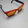 Ray-Ban Sunglasses Folding Wayfarer Orange Mirror Black Matte Image 2